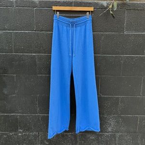 Free People - Blue Wide Leg Sweat Pants